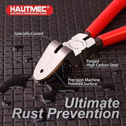 HAUTMEC 7 inch Panel Clip Removal Pliers Multifunction Flush Cut Pliers for Rivet and autobody tools and equipment HT0317