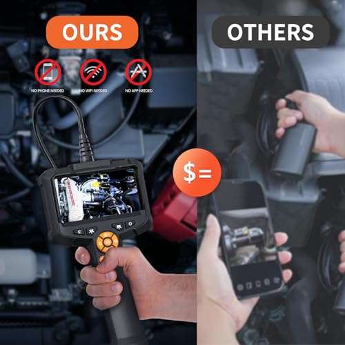 Daxiongmao Endoscope Camera with Light, 1080P HD Borescope, IP67 Waterproof Snake Camera – Ideal for Inspecting Walls, Vents, Automotive Engines, Pipes – A Great Gift Tool for Men (33ft) - size: 33 FT