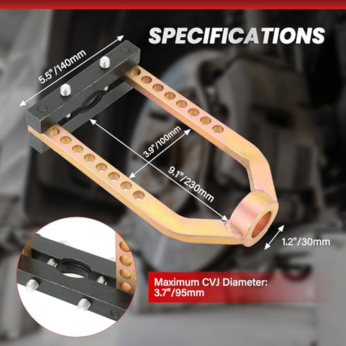 DASBET CV Joint Puller Tool 9 Holes | Universal Joint Removal Tool CVJ Axle Separator Tool Remover for Repairing