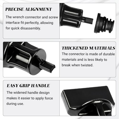 7PCS Car Engine Oil Drain Plug with Oil Drain Plug Removal Tool, No Leak Oil Drain Plug Repair Kit OEM 06L103801 Compatible with Volkswagen 1.8L 2.0L Petrol Audi Seat Golf Passat Tiguan