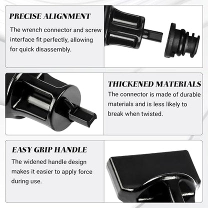 7PCS Car Engine Oil Drain Plug with Oil Drain Plug Removal Tool, No Leak Oil Drain Plug Repair Kit OEM 06L103801 Compatible with Volkswagen 1.8L 2.0L Petrol Audi Seat Golf Passat Tiguan