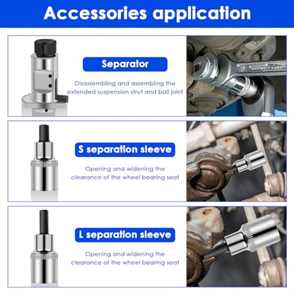 Car Hydraulic Shock Absorber Removal Tool Universal Arm Swing Suspension Separator Steel Sheephorn Separator Tool Shock Absorber Suspension Strut Ball Joint Removal