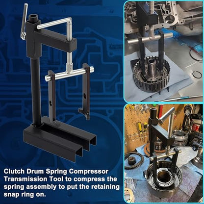 T-0158 Universal Multifunctional Automatic Clutch Drum Spring Compressor Transmission Tool Heavy Duty Steel Alt T-0158-HD, Perfectly Compatible with Ford Chrysler GM