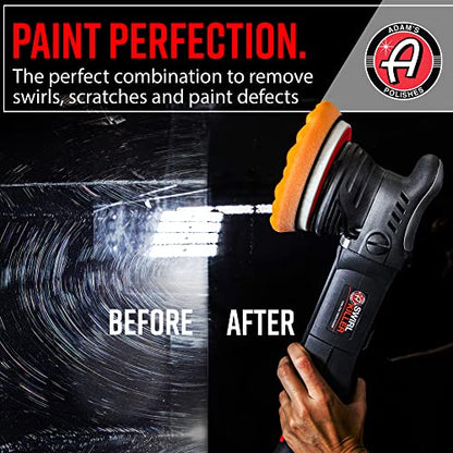 Adam's Polishes Swirl Killer 15mm Polisher Kit 16 Item Buffer Polisher Dual Action Machine Use W/Car Polish, Polishing Compound, or Car Scratch Remover | Detailing Car Wash Clay Bar Ceramic Coating - size: 15mm Polishing Kit (16 Item)