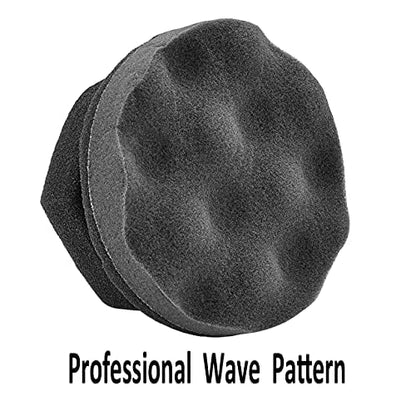 IPELY 6 Pack Large Tire Shine Applicator Pad, Durable and Reusable Hex-Grip Tire Dressing Applicator Pad for Applying Tire Shine - size: Applicator-6Pack