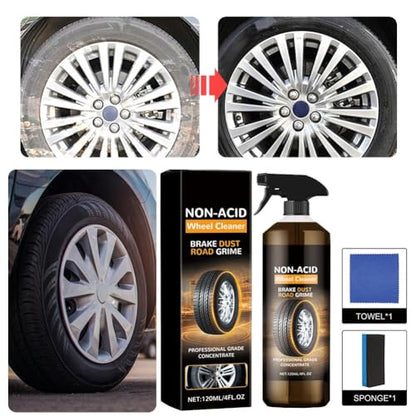 1set Wheel Blaze Cleaner, Wheelblaze Wheel Cleaner, Multi-Purpose Wheels Care Cleaners, Versatile and Powerful Rust Converter, Turn Filthy Wheels Into Instant Shine and Lasting Protection - size: 1set
