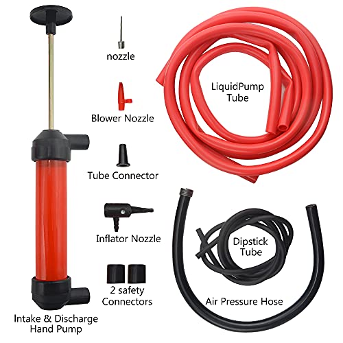 WMYCONGCONG Siphon Hand Pump Hand Pumping Pipe Manual Oil Pump Fuel Liquid Transfer Pump for Oil Gasoline Water Liquids and Air