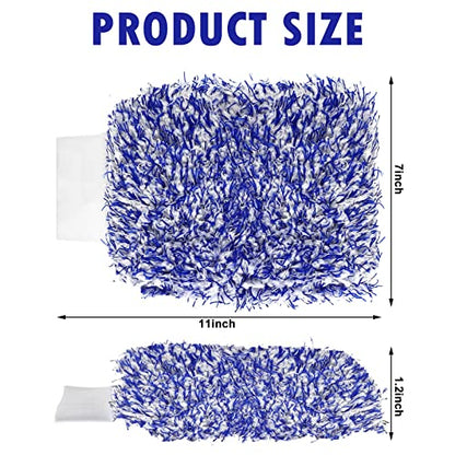 Tallew 5 Pcs Microfiber Car Wash Mitt Absorbent Detailing Washing Gloves Automotive Car Cleaning Supplies for Cars Motorcycles SUVs Trucks Boats, 7 x 11 Inches(Classic) - color: Blue, Black, Red, White, Grey