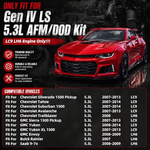 Gen IV 5.3 AFM DOD Lifter Kit W/Head Gasket Set For Chevy/GMC 2007-2014 | Fit For Chevy Silverado Tahoe Suburban GMC Sierra Yukon Envoy Buick Saab LC9 LH6 OE#HS26190PT-2 - color: For GM 5.3L AFM 2007-2013