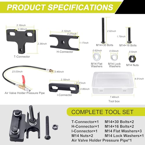 Upgraded 67605 Valve Spring Compressor Tool with Box - Engine Valve Spring Compressor & Air Valve Holding Hose Tool Compatible with 4.8 5.3 5.7 6.0 6.2 LS1 LS2 LS3 LS6 Engine