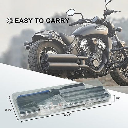 TT-M26 Tubeless Tire Repair Kits, 26pcs Compact Tire Puncture Repair Kit, Tire Repair Tools and Tire Repair Plugs for Cars Motorcycles… - size: 26 PCS