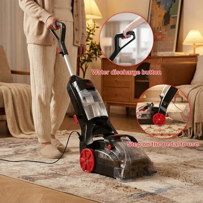 Shop-Vac Upright Carpet Cleaner Machine, 12000Pa Deep Cleaning Carpet Shampooer, Portable Rug Cleaner Machine for Carpet and Upholstery, Lightweight & Powerful