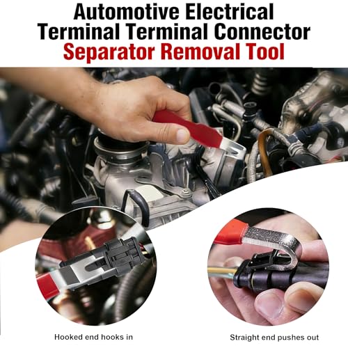 Automotive Electrical Terminal Connector Separator Tool - Universal Vehicle Wire Terminal Remover (1Pcs(Red)) - color: 1pcs(red)