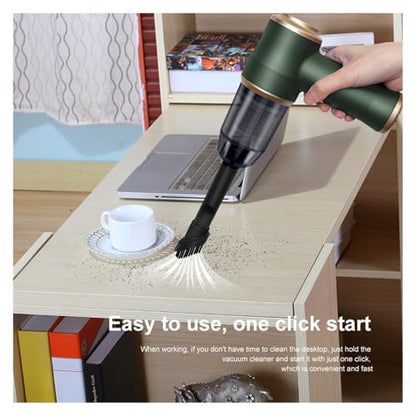 Carpet Cleaning Extractor, Wireless Car Vacuum Cleaner for Cleaning Bedroom Carpets Portable High Power Function Home Appliance Cleaning Machine - color: Green