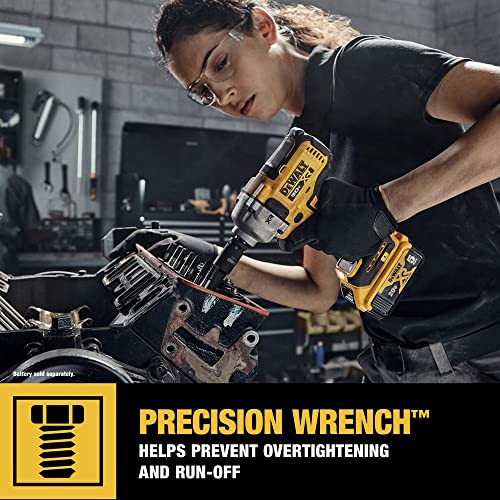 DEWALT 20V MAX XR Cordless Impact Wrench, 1/2", Includes Detent Pin Anvil and Belt Clip, Bare Tool Only (DCF892B) | Bare Tool Only, 20V Max Xr Brushless 1/2 in Impact Wrench with Detent-Pin Anvil and Belt Clip, 4-Speed and Precision Wrench