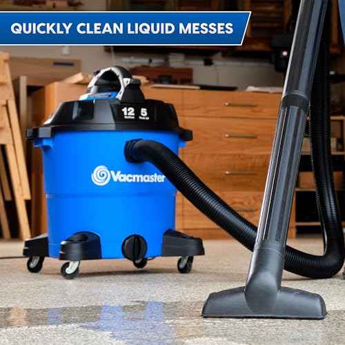 Vacmaster Blue Line 12-Gallon* 5 Peak HP† Wet/Dry Vacuum with Detachable Blower VBV1210 - size: 12 Gallon 5 Peak HP