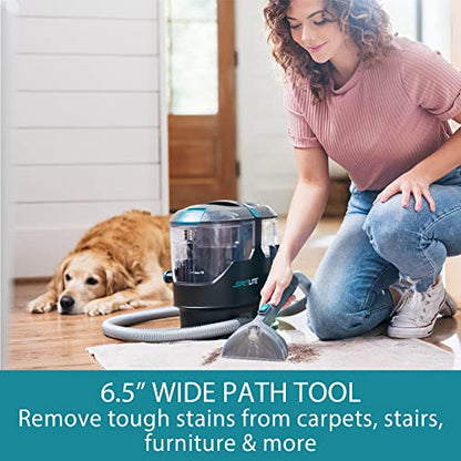 Kenmore KW2001 SpotLite Portable Carpet Spot Cleaner & Pet Stain Remover, 17Kpa Powerful Suction with Versatile Tools for Upholstery, Couches, Car and Auto Detailer, Gray | 17Kpa Powerful Suction, Versatile Tools for Upholstery, Couches, Car, Auto Detaile