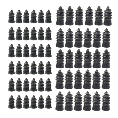 60 PCS Tire Repair Rubber Nail, High-elasticity Rubber Screws for Puncture Sealing, Portable Emergency Tire Plug Kit, Universal for Car Truck Motorcycle Tires (Black) - size: 60 PCS