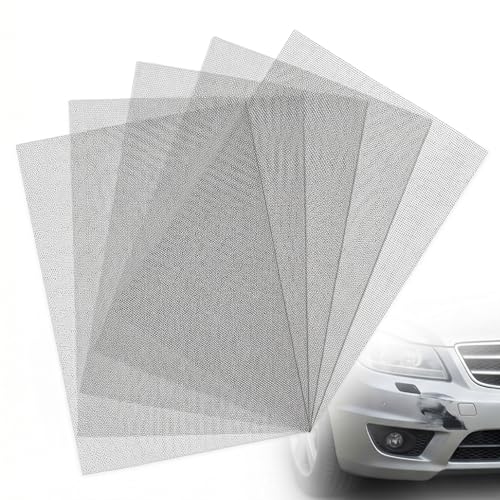 5 Pcs Plastic Welding Mesh Reinforcing Stainless Steel Wire Mesh Screen for Thermoplastic Repairs, 7.87 x 5.91 Inch Metal Mesh Screen Repair Kit for Car Bumper and Automotive Plastic Welder