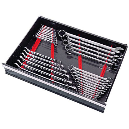 Ernst Manufacturing 6015M-Black Wrench Rail Set with Magnetic Backing, 40 Tool, Black - size: 40 Tool - Black, style: Magnetic Backing