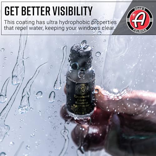 Adam's Advanced Graphene Glass Coating (30ml) - Advanced Hydrophobic Water Repellent - size: 30ml