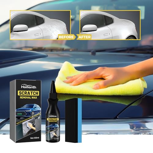 2PCS Car Scratch Repair Paste, Scratch Removal Wax, 2025 New Car Paint Scratch Repair Polishing Wax, Premium Scratch Remover Kit with Sponge for Vehicles for Deep Scratches
