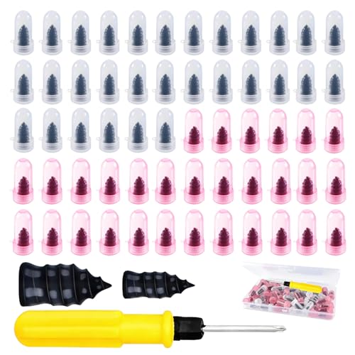 Tire Repair Rubber Nails Kit New Vacuum Tire Repair Rubber Nail, Tire Rubber Nails Tool, Fast Self-Service Tire Repair Tools for Car, Motorcycle, Bike, Truck (60 Pcs) - size: 60 Pcs