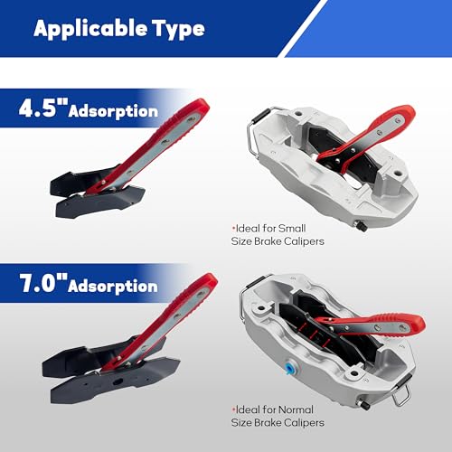 Brake Caliper Compression Tool,Brake Caliper Pres, Brake Caliper Tool,Brake Caliper Piston, Brake Caliper Press Ratchet with 2 Extra pcs Steel Plates Compressor Tool for Cars, SUV, and Light Trucks ﻿