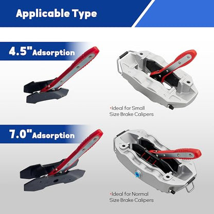 Brake Caliper Compression Tool,Brake Caliper Pres, Brake Caliper Tool,Brake Caliper Piston, Brake Caliper Press Ratchet with 2 Extra pcs Steel Plates Compressor Tool for Cars, SUV, and Light Trucks ﻿
