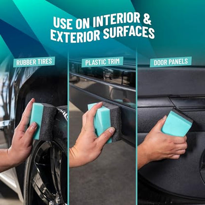 Chemical Guys Wonder Wave Durafoam Tire Shine Applicator Pads - Foam Pads for Applying Tire Dressings, Protectants, Wax, Polish and Car Detailer Products for Trucks and SUVs -, 2 Count (Pack of 4) - size: Pack of 4