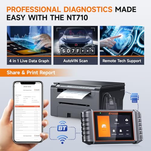 FOXWELL NT710 fit for GM Diagnostic Scan Tool, Bi-Directional All System OBD2 Scanner for Chevrolet Buick GMC Cadillac, All Resets Code Reader Oil EPB SAS TPMS ABS Bleeding Throttle Crankshaft Relearn