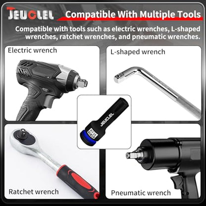 RT16 Spline Bit Socket, 1/2" Drive Spline Hex 6 Point Impact Socket | 3-Inch, Cr-Mo Steel, Lengthen Screwdriver Adapter for Electric Ratchet Wrenches, Fastening Screws, Socket Wrench, Head Drill - size: RT16