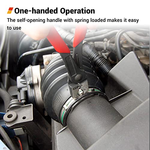 EWK Clic & Clic-R Hose Clamp Pliers, CV Boot Clamp Tool with One-Handed Spring-Loaded Design for Damage-Free Removal, Fits Mercedes-Benz BMW Audi VW