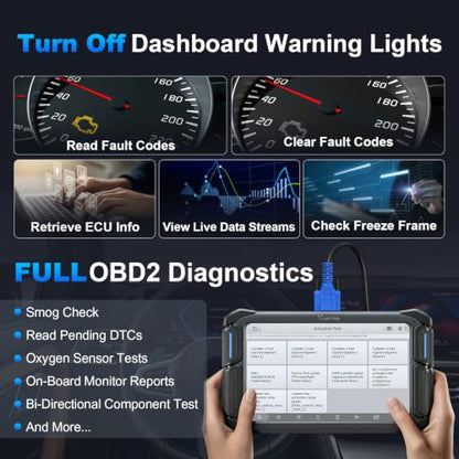 VDIAGTOOL VD70 Lite OBD2 Scanner, Bidirectional Diagnostic Scan Tool for Vehicles, 7" Car Scanner for Full Systems, Code Reader for Cars and Trucks, 32+ Resets, FCA/CANFD/DoIP, Free Updates