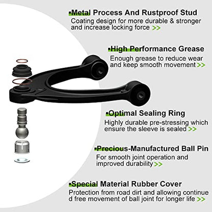 SCITOO 2pcs Steering Idler Arm Pitman Arm Kit fit for Chevy Silverado 1500 Tahoe Suburban 1500 Avalanche 1500 Express 2500 3500 for GMC Sierra 1500 Yukon 1500 Savana 2500 3500 for Cadillac Escalade
