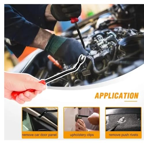 SANDARIO-auto Trim Removal Tool kit-Plastic Clips for Cars -Fender Liner Clips -Bumper Clips-Retainer Clips-Fasteners-Automotive Fastener Clips and Trim Removal Tool Kit