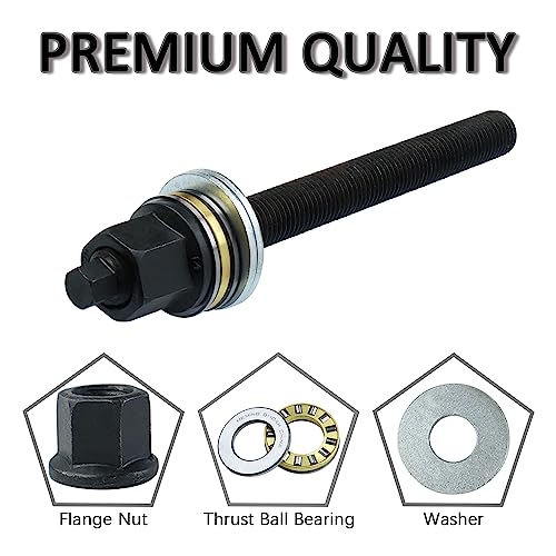 LS Harmonic Balancer Installation Tool Compatible with GM 1997-UP V8 LS1 LS2 LS3 LS4 LSX LSA LQ4 LQ9 Crank Pulley Install Tool with High Carbon Chromium Bearing Steel Thrust Rolling Bearings (GCR15) - size: With (GCR15) High Carbon Chromium Bearing
