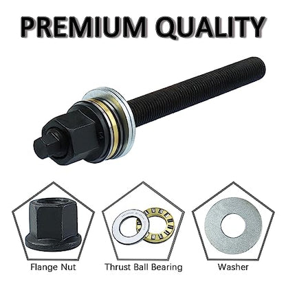 LS Harmonic Balancer Installation Tool Compatible with GM 1997-UP V8 LS1 LS2 LS3 LS4 LSX LSA LQ4 LQ9 Crank Pulley Install Tool with High Carbon Chromium Bearing Steel Thrust Rolling Bearings (GCR15) - size: With (GCR15) High Carbon Chromium Bearing