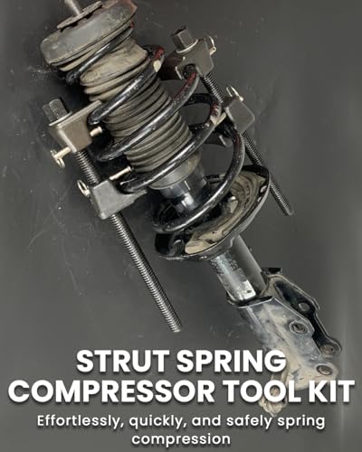 SIXIWANZI Macpherson Strut Spring Compressor Tool, 2PCS Heavy Duty Coil Spring Compressor Tool, 1/2 Inch Drive, 7/8 Inch Socket