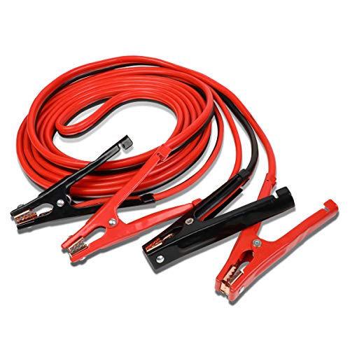 DNA MOTORING 25ft 4Gauge Jumper Cables for Car Battery, Heavy Duty Automotive Booster Cables for Jump Starting Dead or Weak Batteries with Carry Bag, BBC-T5
