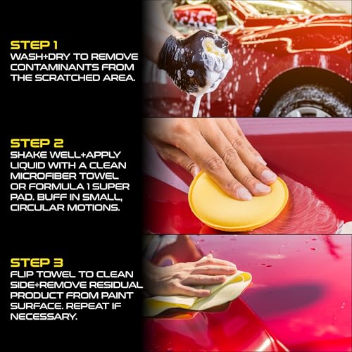 Formula 1 Scratch Out Paste - Car Scratch Remover and Polishing Compound for Moderate Scratches and Surface Correction (8 oz.) - size: 8 Fl Oz (Pack of 1), style: Paste