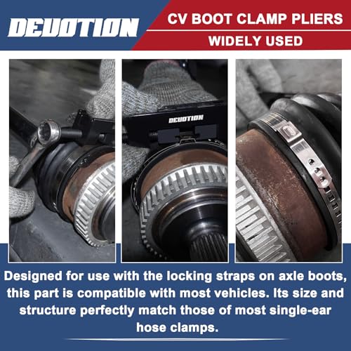Cv Boot Clamp Tool, Cv Boot Clamp Pliers for Drive Shaft Clamping Tool Single Ear Clamping pliers OEM 09521-24010 Compatible with Most Vehicle Makes