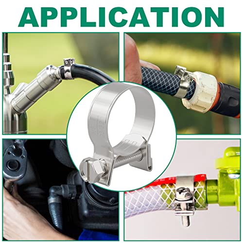 OURU Fuel Line Clamp 304 Stainless Steel,20PCS Adjustable 9/32”-11/32” Dia (7-9mm) Mini Fuel Injection Gas Line Hose Clamps,Pipe Clamp for Automotive,Diesel Petrol Pipe - size: 20PCS 9/32"-11/32" (7-9mm)