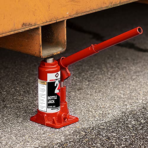 AFF Heavy Duty 2 Ton Bottle Jack, Manual, Machine Hardened Steel Saddles, Centered Pumps and Rams, 3502 - size: 2 Ton Capacity, style: Heavy Duty