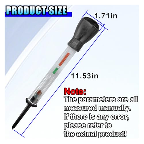 Car Battery Density Tester, Precision Automotive Batteries Electrolyte Hydrometer, Vehicle Batteries Fast Detection and Repairing Tool for Golf Cart, Deep Cycle Battery (2PCS) - size: 2PCS