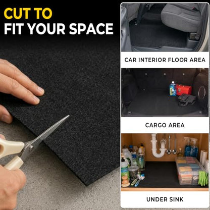 GOLENER Oil Spill Mat - Garage Floor Mat, Absorbent Oil Pad, Premium Maintenance Mat, Waterproof, Contain Liquid, Protect Garage Surface from Spill & Stain, Reusable, Washable, Durable, Black, 29”x36” - size: 2'5" x 3' (Rectangular)