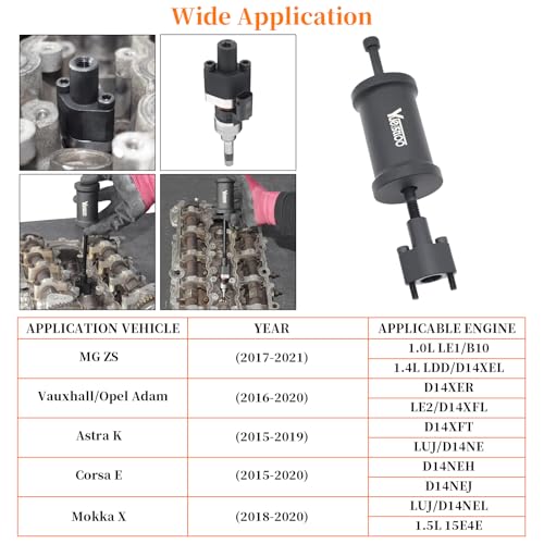 Fuel Injector Puller Tool, Compatible with GM 1.0L 1.4L 1.5L Engines | Compatible with Chevy Buick, Vauxhall/Opel Adam Astra K, OEM TEN00140, Gasoline Engines Labor-Saving Injector Removal Tool