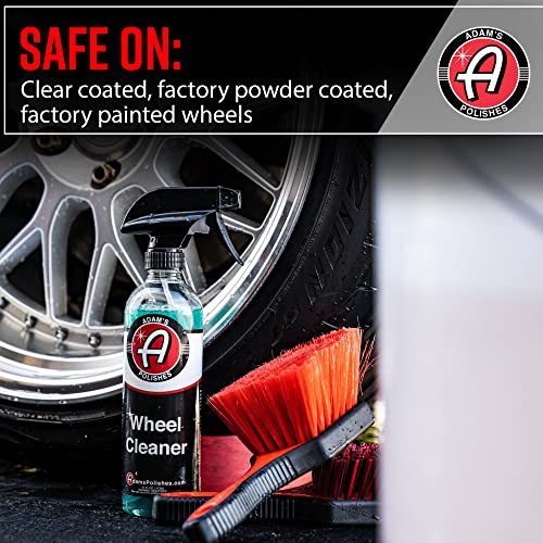 Adam's Polishes Wheel Cleaner 2-Pack - Tough Wheel Cleaning Spray for Car Wash | Rim Cleaner & Brake Dust Remover | Safe On Chrome Clear Coated & Plasti Dipped Wheels | Use w/Wheel Brush - size: 16 fl. oz (2 Pack)