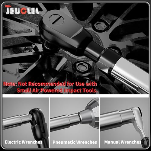 Offset Extension Wrench for Electric Drill, Impact Wrench Extender | Electric Ratchet, 1/2" Electric Drill Adapter, Socket Adapters, Impact Extension, Slim Design, Tight Spaces