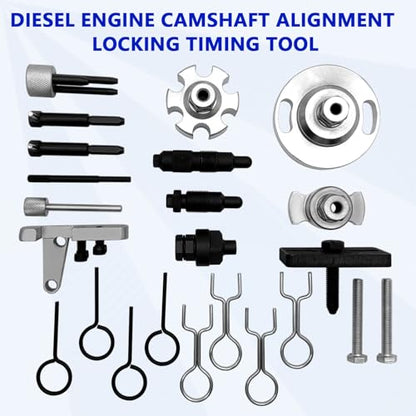 ZKTOOL Diesel Engine Camshaft Alignment Locking Timing Tool Compatible with VW Audi A6L 2.7,Q7 3.0TDi,4.0 4.2TDi V8 CRD A4,A5,A6,A8,Q5,Q7 2.0D 2.7D 3.0TDi Engine
